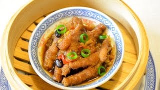 Chicken feet with black bean sauce phoenix claws 豉汁鳳爪 [upl. by Eehc]