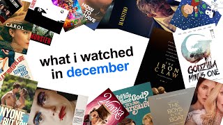 what i watched in december [upl. by Ecinhoj]