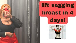 लटके ब्रेस्ट को टाईट करे sagging breast tightening exercises। breast loose hone ka reason exercise [upl. by Thistle]