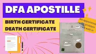 Paano mag pa Apostille ng Documents sa DFAMga Requirementsred ribbonauthenticateI AM DIANE [upl. by Hameean66]