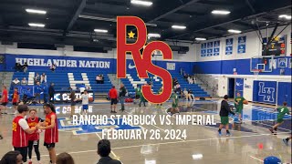 Rancho Starbuck Middle School vs Imperial Middle School Basketball Game  Whittier La Habra [upl. by Icats]