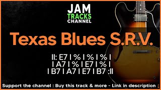 SRV Texas Blues Shuffle  Guitar Backing Track in E [upl. by Yrrac]