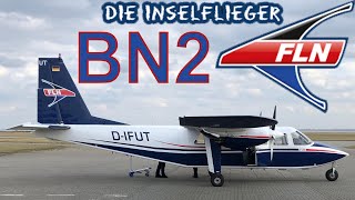 FLN Frisia Luftverkehr  BN2 Islander  Business Class Trip Juist  Norddeich 4K [upl. by Ingar]