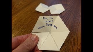 How to make a Hexaflexagon [upl. by Stoops]