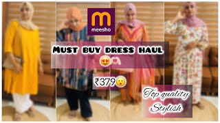 MEESHO HAUL MALAYALAM • SUPER QUALITY AND AFFORDABLE DRESS HAUL [upl. by Rednaeel224]