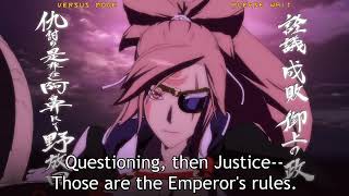 Baiken GGXrd Intro and Outro English Translation [upl. by Pack]