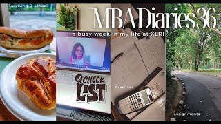 MBA DIARIES 36 a busy week of term 5 at XLRI basically me submitting assignments  study vlog [upl. by Ellissa]