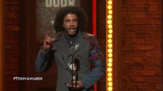 Acceptance Speech Daveed Diggs  Best Featured Actor in a Musical 2016 [upl. by Ynehteb52]