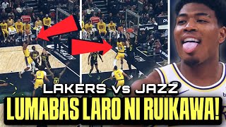 LUMABAS ang laro ni Rui Hachimura nung wala si LeBron Career High 36 points Lakers vs Jazz [upl. by Siulegroj]