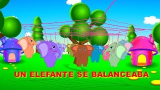 Un Elefante se Balanceaba Con Letra  Canciones Infantiles [upl. by Agnot406]