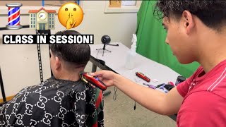 Giving my teacher a haircut IN SCHOOL [upl. by Nnawtna]