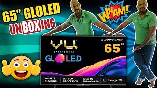 Vu 65quot GloLED UHD TV unboxing amp Installation🔥 Big Man Bites shorts youtubeshorts technology [upl. by Nolrev]