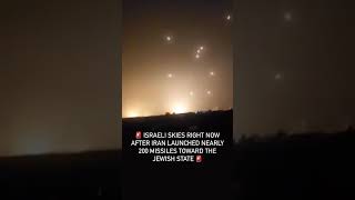 IRAN ATTACKED ISRAEL WITH NEARLY 200 MISSILES [upl. by Ettenim]