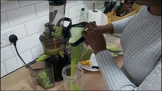 Juicing  CELERY juice amp Weight Loss  Fridja Slow juicer review [upl. by Atteuqram]