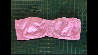 DIY Sew Strapless bra PART 2 [upl. by Aube]