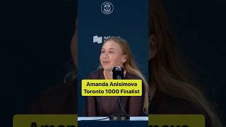 Amanda Anisimova proud after reaching the Toronto Final beating 4 Top 20 players 🎥 WTA DAZN [upl. by Naesad767]