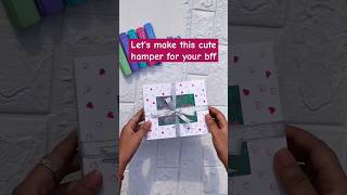 Diy gift hamper for friendship day simplecardsgifthamperfriendshipdaycraftideascraftbffshorts [upl. by Gerrit]