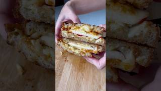 Apple Pumpkin  Gruyère Grilled Cheese 🍎 grilledcheese apples foodies sandwich recipe yum [upl. by Ycnay174]