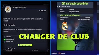 Fifa 22 Carriere Manager Comment Changer De Club [upl. by Odrahcir430]