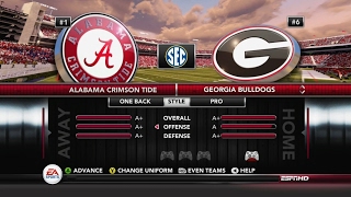 NCAA FOOTBALL UGA VS ALABAMA 2017 UPDATED UGA ROSTER [upl. by Mellins]