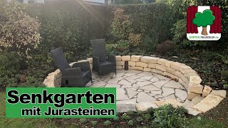 Gartenprojekt Senkgarten mit Jurasteinen [upl. by Notluf]