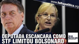 Deputada aponta como STF impediu ações de Bolsonaro e salienta Só não fechamos nossas portas [upl. by Dorcy]