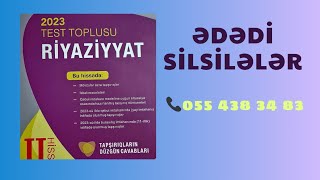 Ədədi silsilə yeni test toplusu [upl. by Shellans]