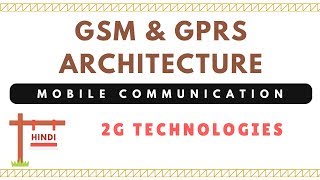 GSM amp GPRS Architecture  Mobile Communication  in Hindi [upl. by Irroc87]