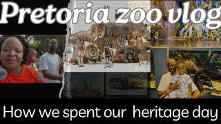 PRETORIA ZOO VLOG A DAY IN OUR LIVES AS A FAMILY OF 4  SPENDING HERITAGE DAY WITH ANIMALS❤️❤️❤️ [upl. by Flam479]