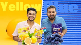 Yellow And Blue Food Challenge  Surf Kha Liya 🤮 Tabiyat Kharab Ho Gai [upl. by Tito74]