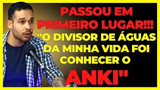 Passou no Concurso Público em Primeiro Lugar Estudando pelo ANKI [upl. by Aisereht]