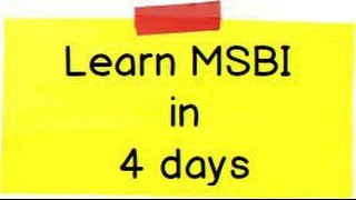 Learn MSBI  Microsoft Business Intelligence  in 4 days  SSIS  SSAS and SSRS [upl. by Aicats]