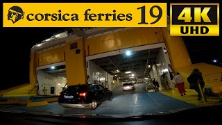 EMBARQUEMENT CORSICA FERRIES  AJACCIOTOULON  CAMERA EMBARQUÉE  GoPro  4K  octobre 2019 [upl. by Ahusoj]