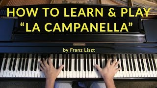 LA CAMPANELLA by Liszt  How to Learn amp Play [upl. by Hildegaard]