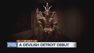 Satanic statue to be unveiled in Detroit [upl. by Nylak]