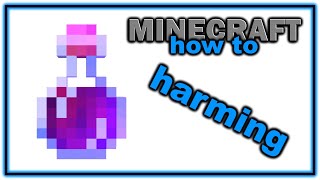 How to Make a Potion of Harming  Easy Minecraft Potions Guide [upl. by Eenalem]