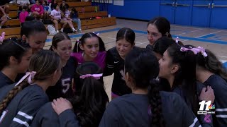 Brawley girls volleyball beats Central in 5 sets [upl. by Tichonn]