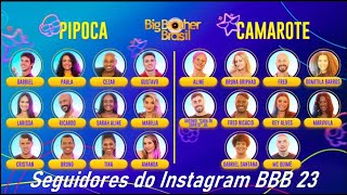 Seguidores em Tempo Real BBB 23  Final [upl. by Drannel]