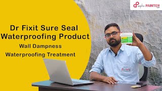 Dr Fixit Sure Seal Waterproofing Product  How to Use  Wall Dampness Waterproofing Treatment [upl. by Berlauda]