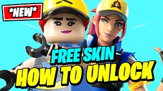 How to UNLOCK FREE Fortnite LEGO SKIN Explorer Emilie Outfit [upl. by Nylyoj566]