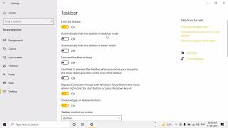 How to automatically hide the taskbar in windows 1110 [upl. by Kwasi]