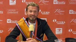 Interview Edward Gal Nederlands kampioen dressuur met Toto JR [upl. by Llertnor]