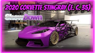 CSR2  Chevrolet 2020 Corvette Stingray Elite 35  Showdown Tune amp Shift Pattern  Manual Launch [upl. by Eldrida]