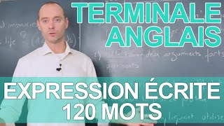 Expression écrite  120 mots  Le rappel de cours  ANGLAIS  Terminale  Les Bons Profs [upl. by Eitsim]