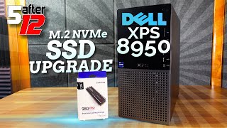 Dell XPS 8950 M2 NVMe SSD Upgrade  Samsung 980 PRO with Heatsink [upl. by Yeh967]