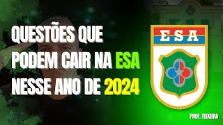 Treino de resolução  Questões de Matemática  ESA  AMASSANDO A ESA  PARTE 2 [upl. by Aicarg520]