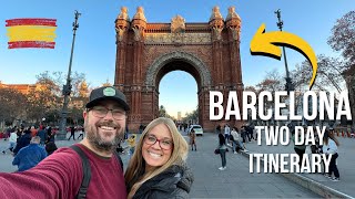 Two Days in BARCELONA  Perfect 48 Hour Budget Itinerary [upl. by Dunson]