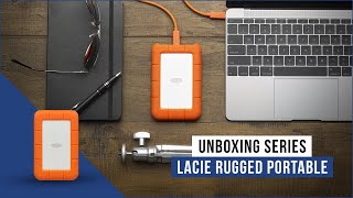 LaCie Rugged Mini Portable Hard Drive  Unboxing [upl. by Clausen]