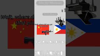 Philippines and china be like pt3 shorts country flag [upl. by Darrill]