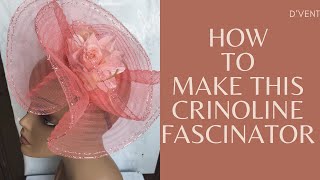 HOW TO MAKE DIY THIS CRINOLINE FASCINATOR [upl. by Snook]